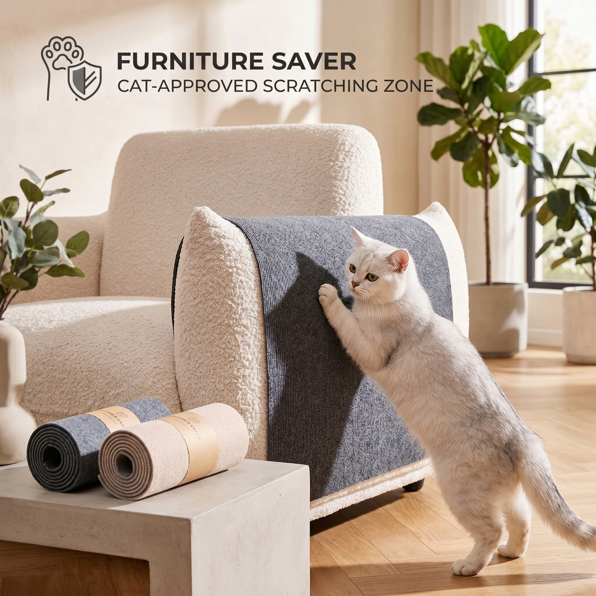 Self-Adhesive Cat Scratch Mat