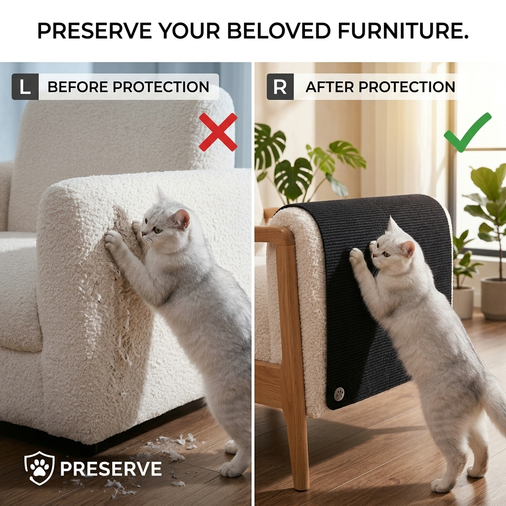 Self-Adhesive Cat Scratch Mat