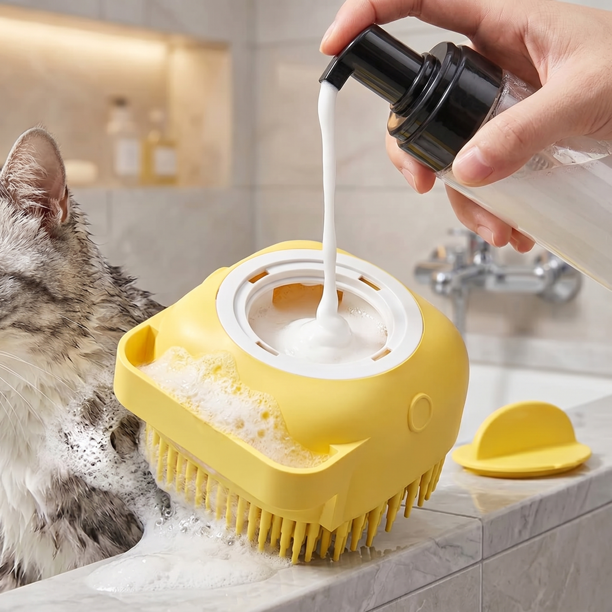 Silicone Pet Bath Brush