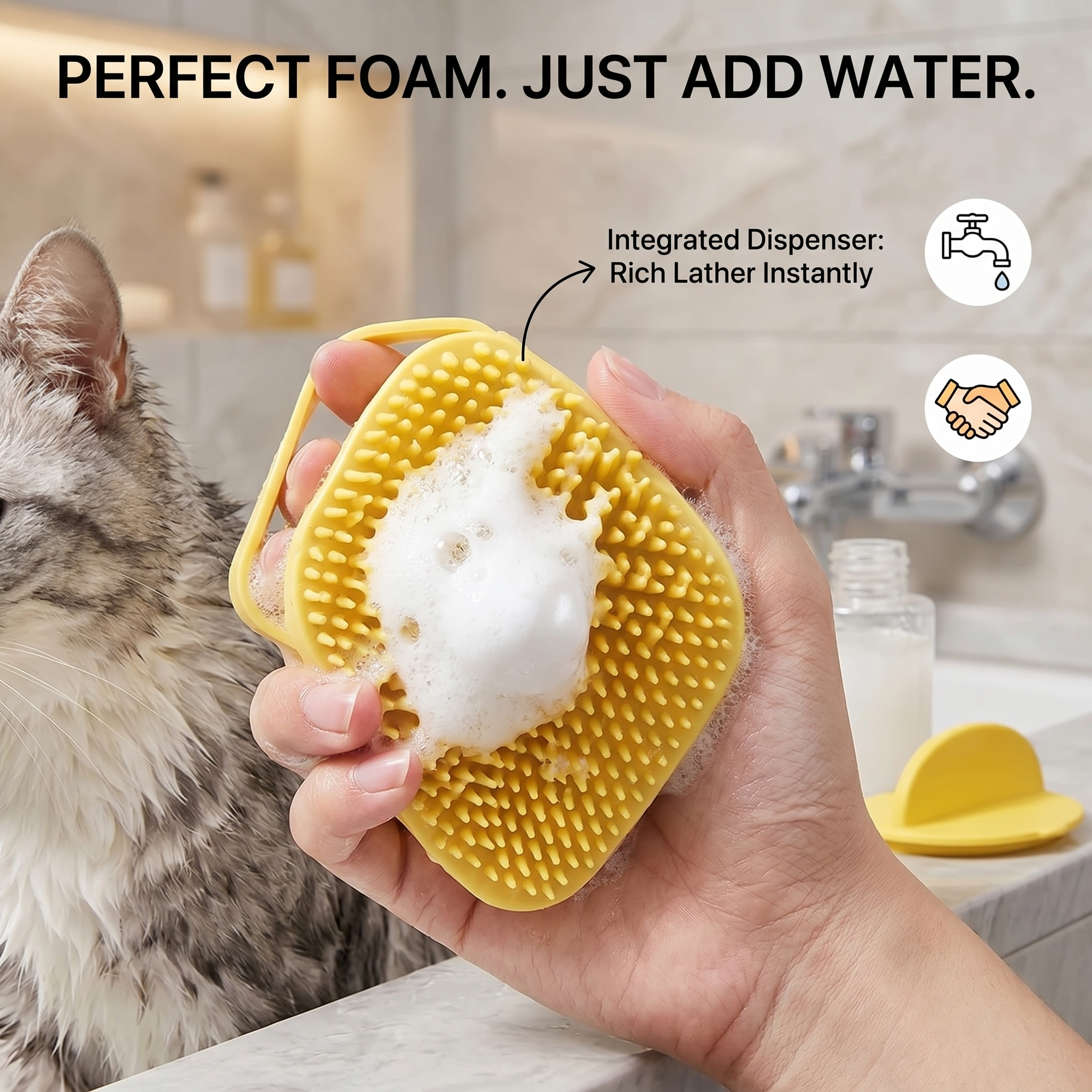 Silicone Pet Bath Brush
