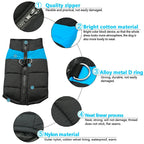 Padded Dog Jacket with Harness Ring