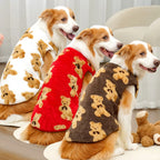 Fleece Dog Jacket with Leash Ring