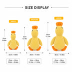 Squeaky duck plush dog toy with sound