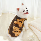 Fleece Dog Jacket with Leash Ring