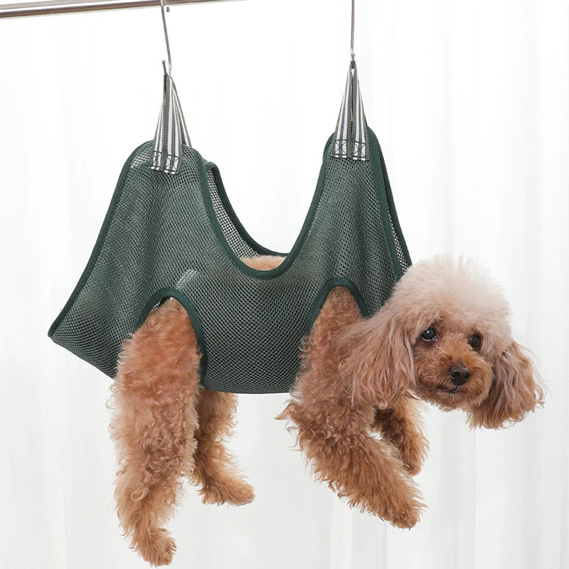 Cat grooming restraint bag for nail cutting and bathing