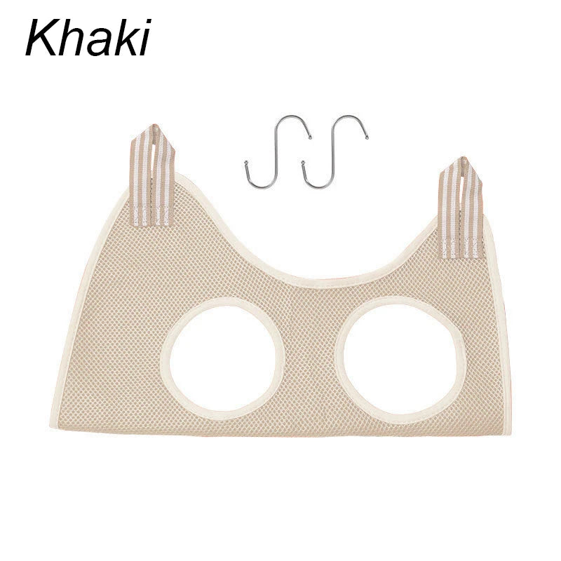 Cat grooming restraint bag for nail cutting and bathing