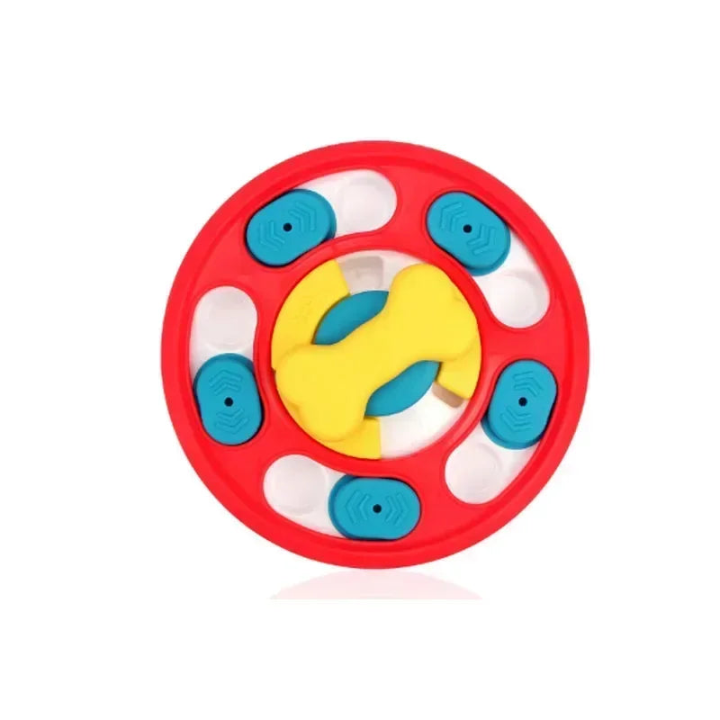 Interactive dog puzzle slow feeder bowl