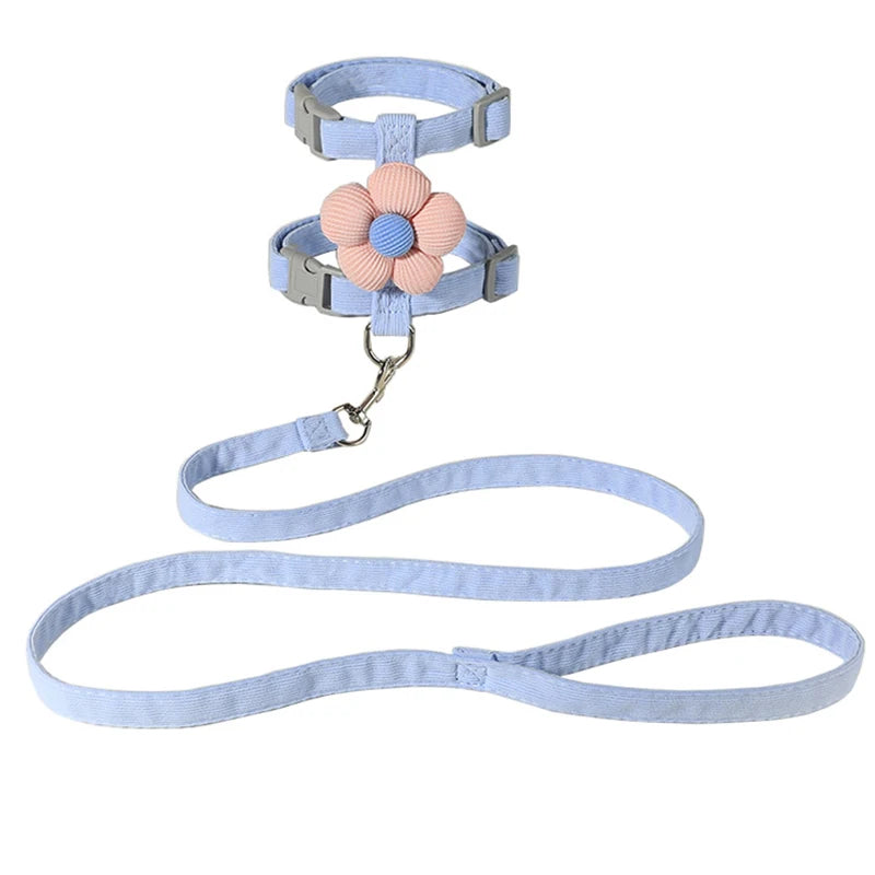 Flower Cat Harness and Lead Set
