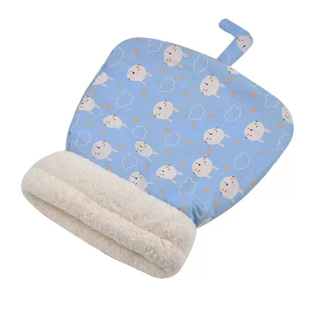 Warm fluffy cat sleeping bag pet bed