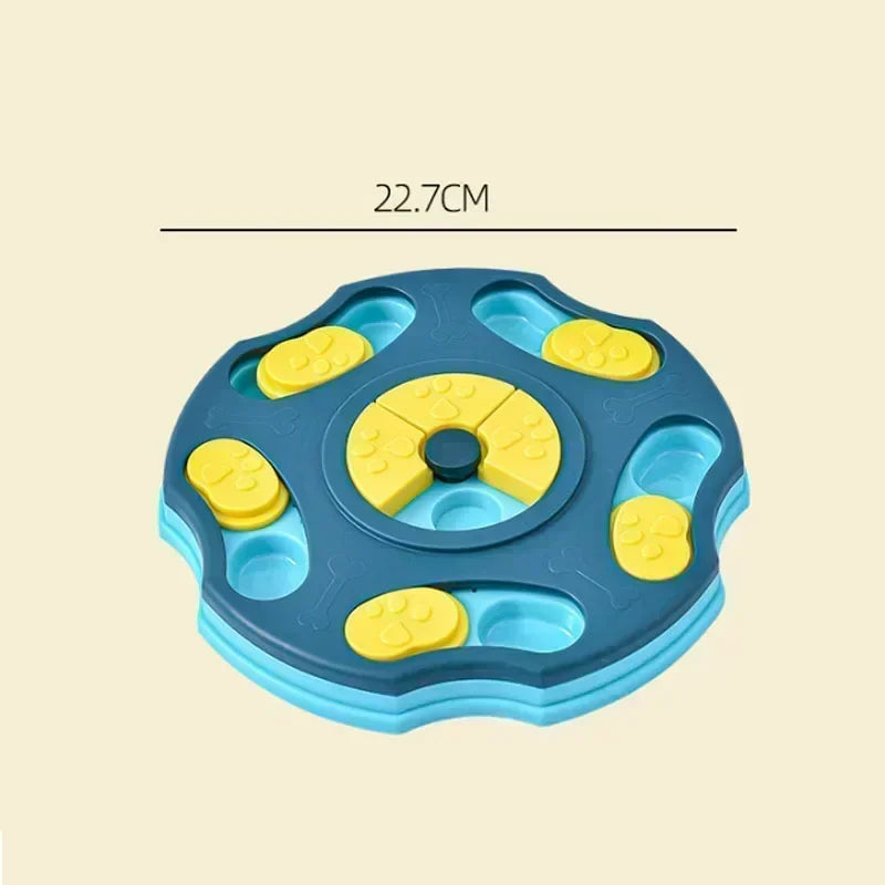 Interactive dog puzzle slow feeder bowl