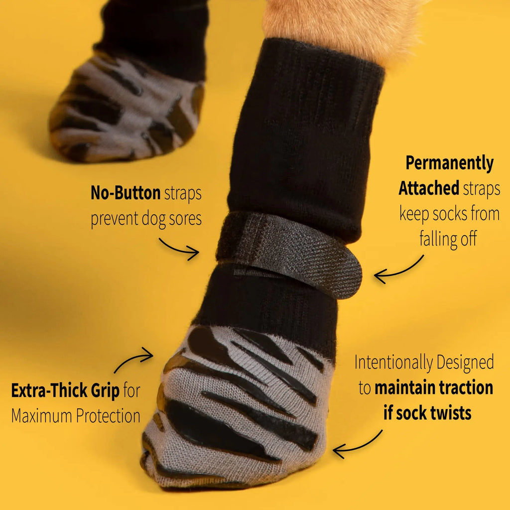 Anti-Slip Dog Socks (4 Pack)