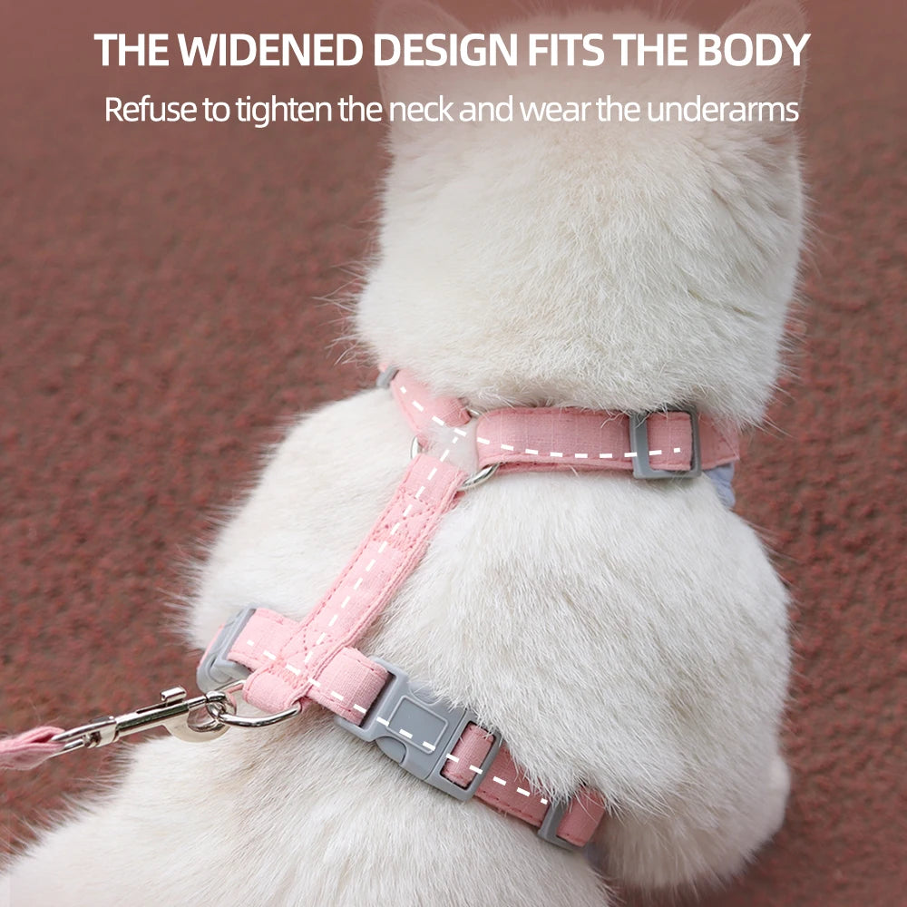 Soft Cat Harness and Lead Set