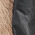 Paw-Shaped Dog Bed with Bolster