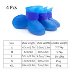 Waterproof rubber pet rain boots for dogs and cats
