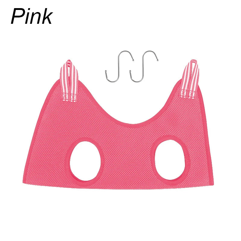 Cat grooming restraint bag for nail cutting and bathing