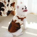 Fleece Dog Jacket with Leash Ring