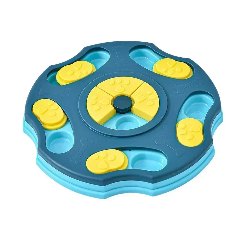Interactive dog puzzle slow feeder bowl