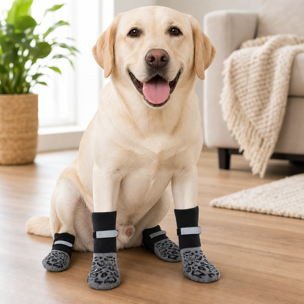 Anti-Slip Dog Socks (4 Pack)