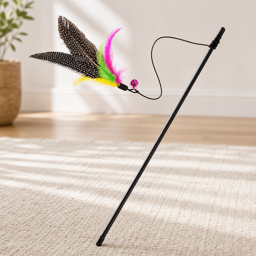 Feather Cat Teaser Wand